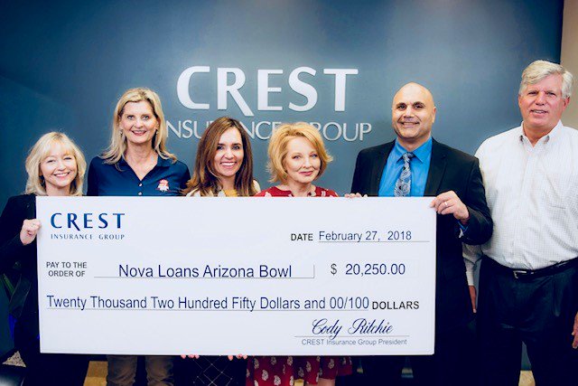 theARIZONABOWL's tweet image. Tucson&apos;s Football Festival - THEY&apos;RE IN!

Thank you to CREST Insurance and Cody Ritchie for your support of the bowl that supports Tucson!

#HEROESprogram  #novaAZBOWL