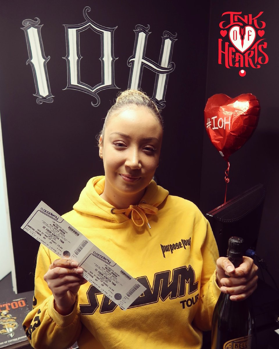 Competition WINNER! ♧

Congratulations to our winner @YazminArtist who is on her way to see @MajidJordan live in concert!

Enjoy the show and keep it #IOH 🔴⚪⚫

#InkOfHearts #InkOfHeartsTattoos #Tattoo #MajidJordanGiveAway #GiveAway #MajidJordan #OVO #Drake #Concert #London