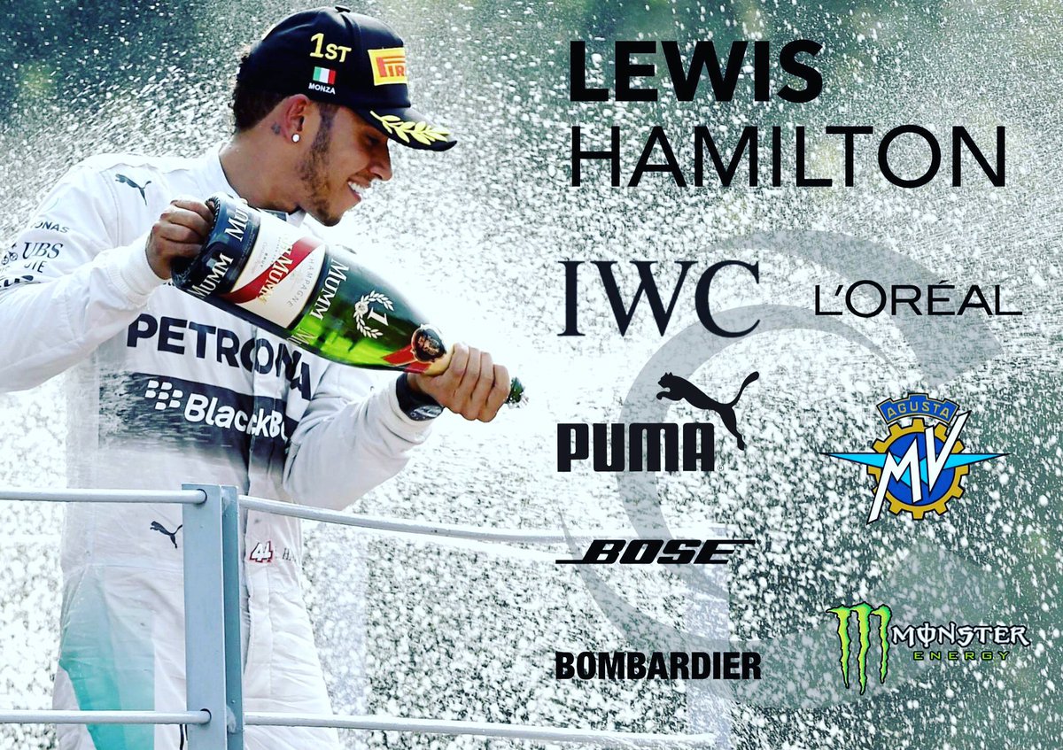 ConnectTalentSA's tweet photo. Lewis Hamilton earns around R100mil per year from his endorsements. #talentsa #media4southafrica https://t.co/WEqI3jeKPL