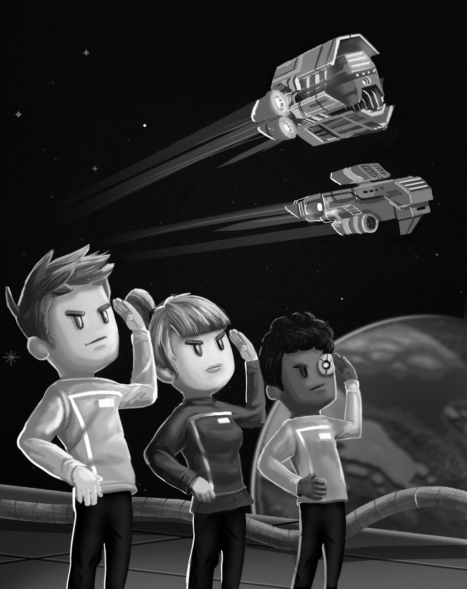 "To Boldly Go Where No Man Has Gone Before..." ☄️

#halcyon6game #startrek #scifi #indiegame