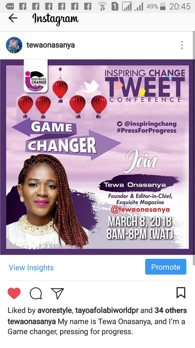 TewaOnasanya's tweet photo. Join me tomorrow morning from 10.15am to 11am as I share my story. @Inspiringchang @sumboadeoye #PressForProgress #IWD2018 #exquisitemagazine https://t.co/hYanohZeq3