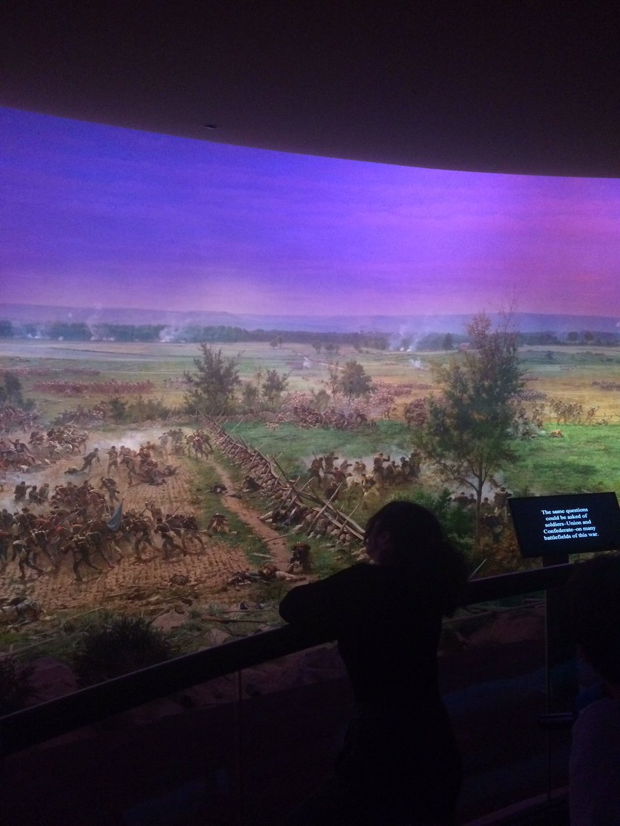 GravesKyla's tweet photo. Did you know the cyclorama at @GettysburgNMP is the largest oil painting displayed in North America? @brimmerandmay #dc2018 https://t.co/PapOZbM46L