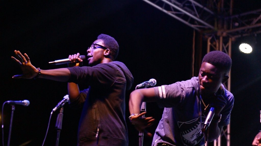 iamJoelWuddah's tweet photo. Hilla Liman Hall Week was lit🔥🔥🔥 #Wuddah #Rapomedy #DeyDer #Aaba photo credit: @WuddWek https://t.co/3DAjzs9Eut