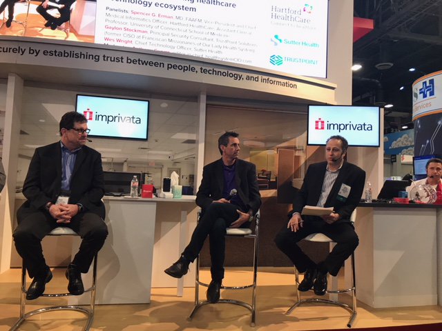 SutterHealthS3's tweet photo. Wes Wright, Sutter CTO, is at the Imprivata booth today discussing Trust in the Ever-Expanding Health Ecosystem. Enlightening and entertaining! 
#HIMSS18 #HIMSSanity #healthcaretechnology https://t.co/oZcvINEFDc
