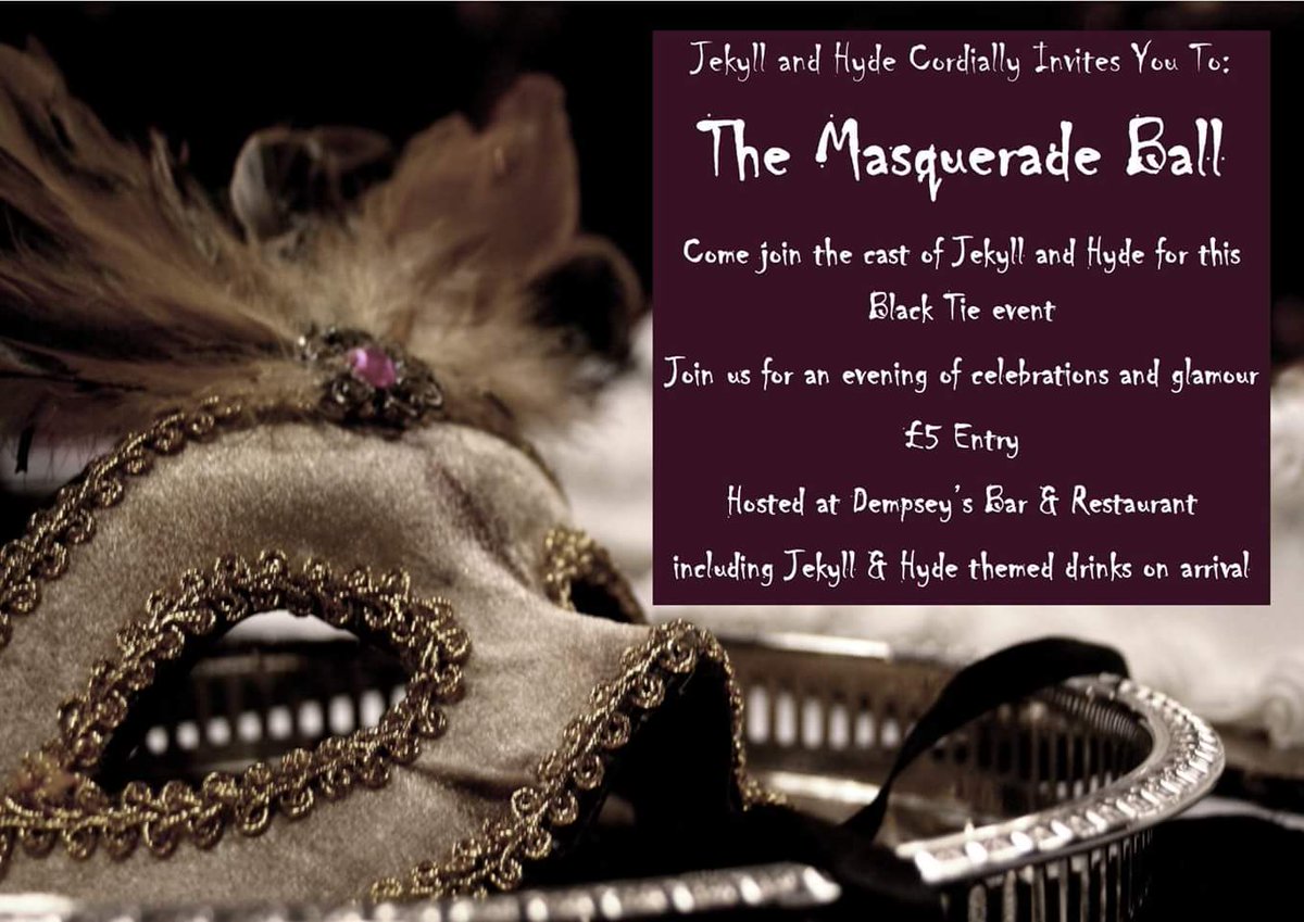 UoCIA_Jekyll's tweet photo. GET YER GLAD RAGS ON BOYS AND GIRLS 💚 8.30pm @Dempseys3 15th March! Drinks on arrival and much more, hope to see you there @CumbriaUni #carlisle #cumbria #jekyllandhyde https://t.co/lSAkKKTwsi
