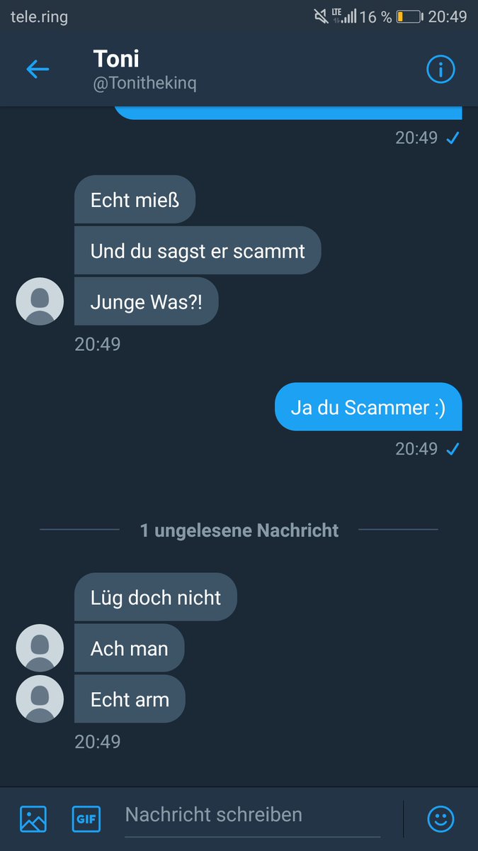 _LeLexo_'s tweet photo. @Tonithekinq scammt

Beweise: https://t.co/xfmAxt3Yf7