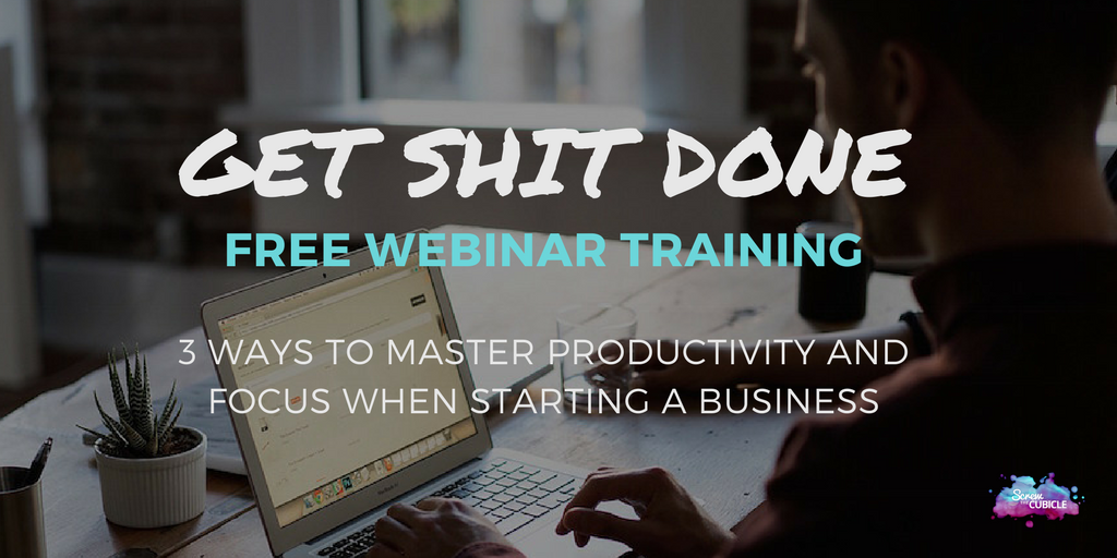 From the archives: 

Master your motivation and focus with this free training   screwthecubicle.com/get-shit-done