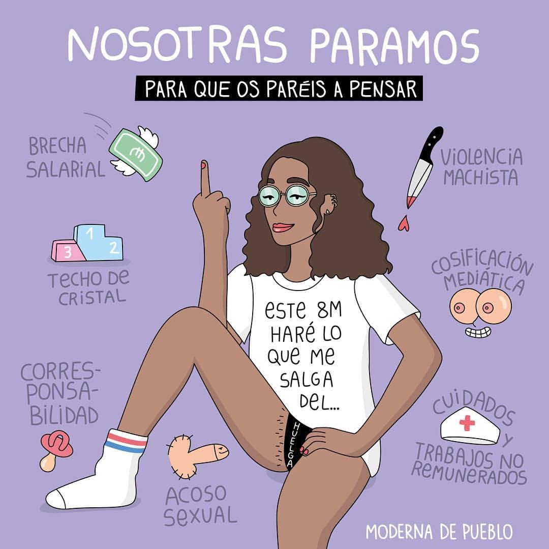 mintwords_trans's tweet photo. Tengo el privilegio de trabajar en uno de los poquísimos sectores donde mi trabajo no se discrimina según mi sexo. Por todas las mujeres que sufren la brecha salarial, mañana en la #HuelgaFeminista8M #LasTraductorasParamos 💜
Imagen de @ModernaDePueblo https://t.co/UMjTV212ls