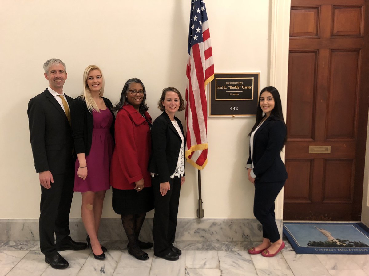 amcporg's tweet photo. Lining up outside of @RepBuddyCarter's office. Another successful AMCP Legislative Days event advocating for managed care pharmacy's priority issues: #PIEAct (H.R. 2026) and fighting fraud, waste and abuse in Medicare Part D. https://t.co/qUI89FhBLY