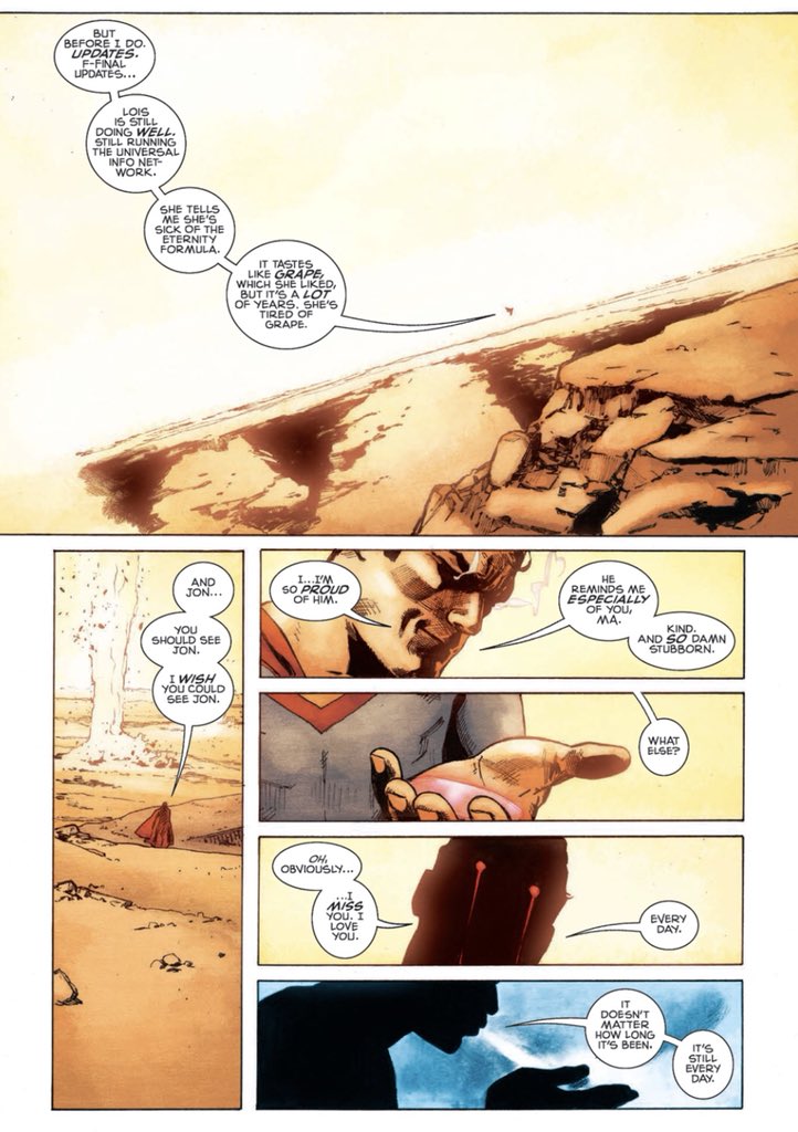 TomKingTK's tweet photo. DC is letting me post the complete Superman story @Clay_Mann_, @whoajordie, and I did for the upcoming Action Comics 1,000. Hope you like it, and I hope you pick up the issue, which has a few more like this one. https://t.co/70ICUJng5H