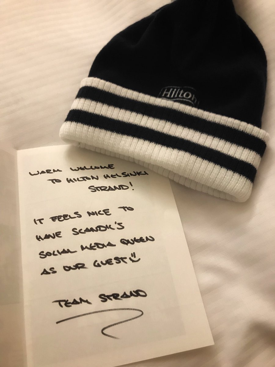 HannaUtunenn's tweet photo. 📞 Hello - is it Conrad Hilton? It’s me, Hanna. Just called to say Hilton Helsinki Strand is simply amazing ” 
#hiltonhelsinkistrand #hiltonhotels @HiltonHotels https://t.co/lPiDZjNdz9