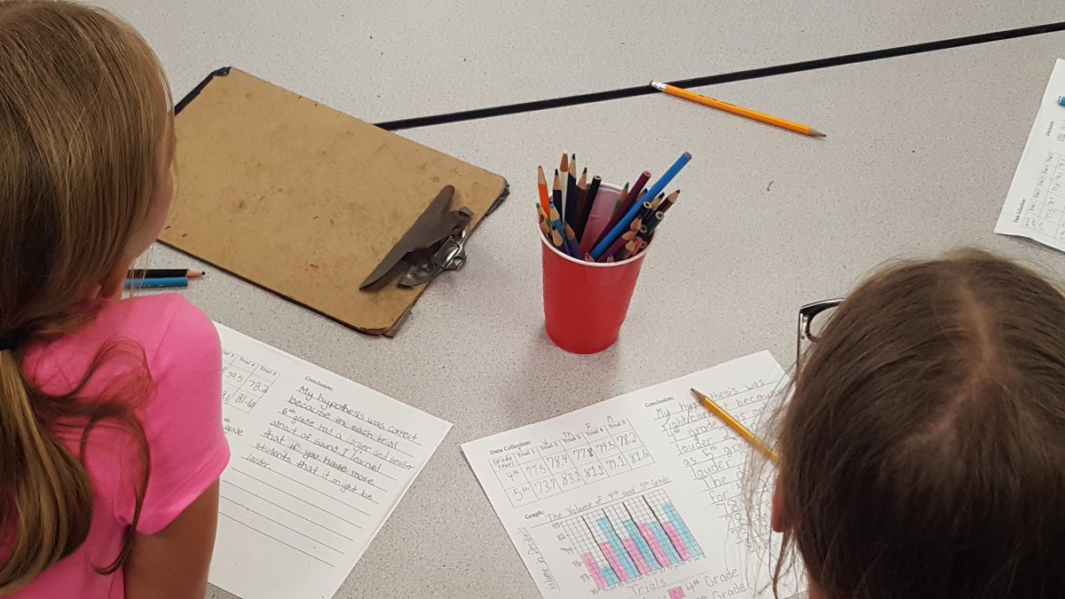 seal_5th's tweet photo. 4th and 5th grade scientists comparing and sharing data in a lunchroom experiment. @ESSPMcBride @HCPSApolloBeach https://t.co/lHdg0ZVIlM