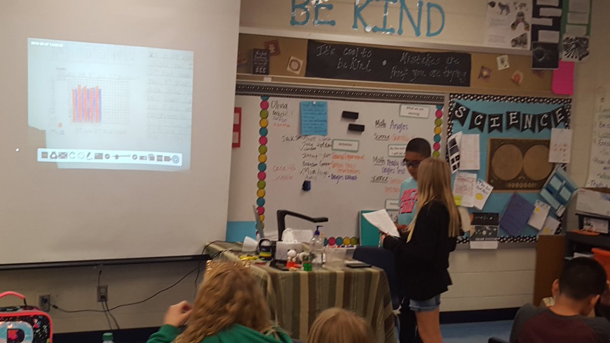 seal_5th's tweet photo. 4th and 5th grade scientists comparing and sharing data in a lunchroom experiment. @ESSPMcBride @HCPSApolloBeach https://t.co/lHdg0ZVIlM