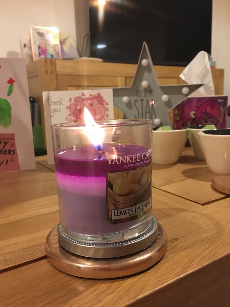 anitawilson81's tweet photo. Thank you @TheYankeeCandle  - treated ourselves to your Lemon and Lavender candle today for our anniversary - now chilling out with some jazz music and enjoying the amazing aroma with @Tom_WilsonYork ...bliss 💕 https://t.co/kNQL4AyhXO