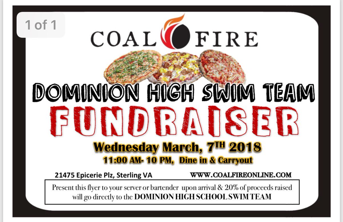 DominionSwim's tweet photo. Come for great pizza &amp; an amazing chance to fundraise!!! https://t.co/7MHcvK8AVQ