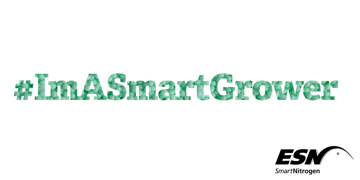 smartnitrogen's tweet photo. We want to hear about your experience using ESN on your farm. Tell us your story for a chance to win great prizes! #IAmASmartGrower https://t.co/XJoM0Eu1a6
