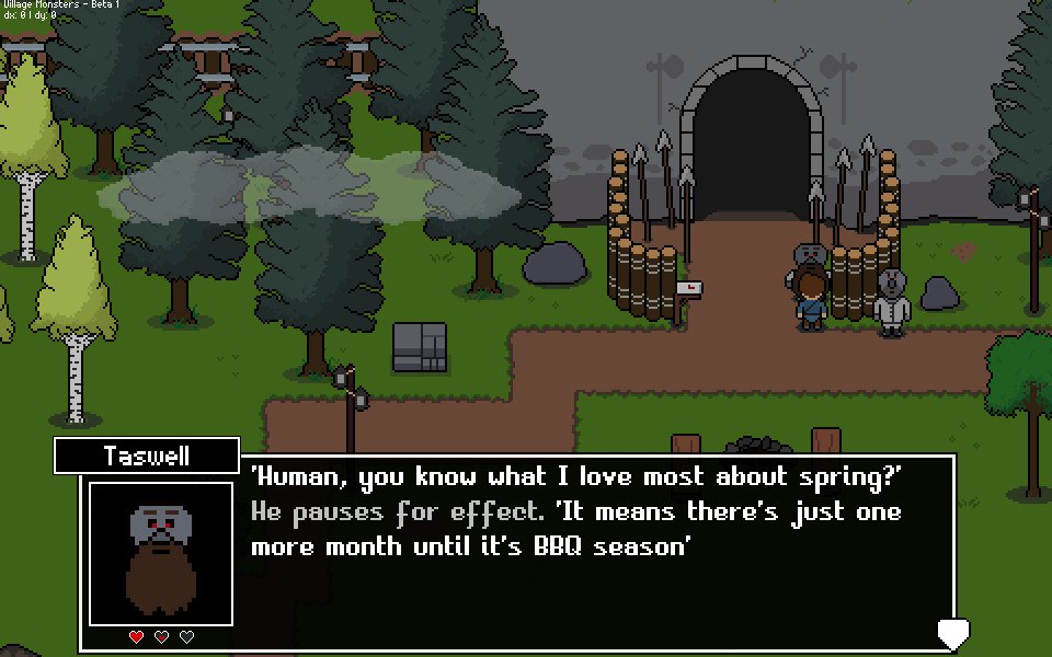 VillageMonsters's tweet photo. Hiya #IndieDevHour
I'm testing out some new dialog fonts from the wonderful @somepx
What do you think?
#indiedev #gamedev #monsterdev #fontdev #indiegame https://t.co/yDDnSafZD7