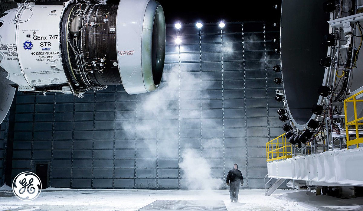 GE_Aerospace's tweet photo. ❄️ Our engines know what you're going through. They're tested in conditions that rival snowmaggedon, with optimal ice testing temperatures ranging from -6 to -10 degrees Fahrenheit. #WinterStormQuinn #WeLoveSubzero https://t.co/sHvDUUSbYX