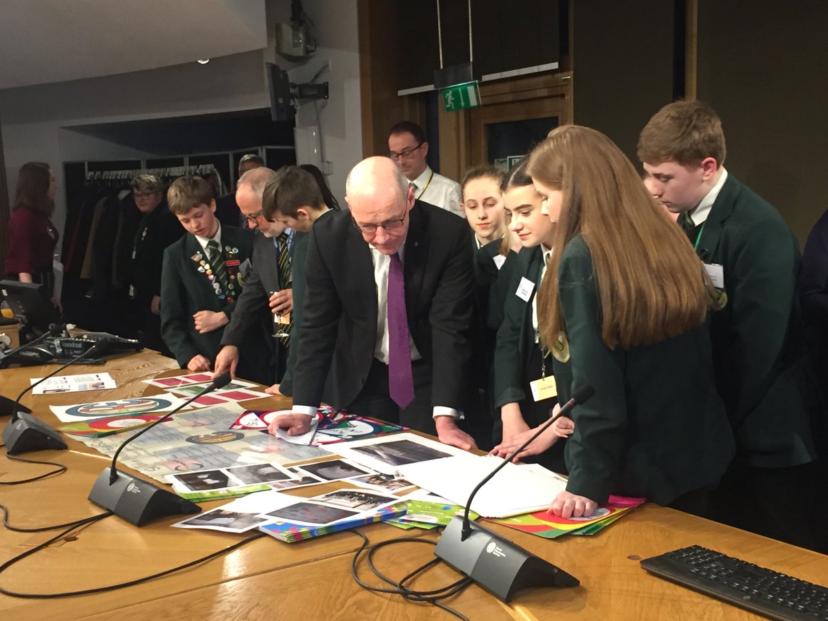 StJOHS's tweet photo. Fantastic evening celebrating 10 years of @_respectme_ head on approach to bullying! Thanks to @JohnSwinney and @ChristinaSNP for taking the time to listen our inspirational junior leadership team #respectmeans #stjohs #antibullying https://t.co/vZ0jdTvgqJ