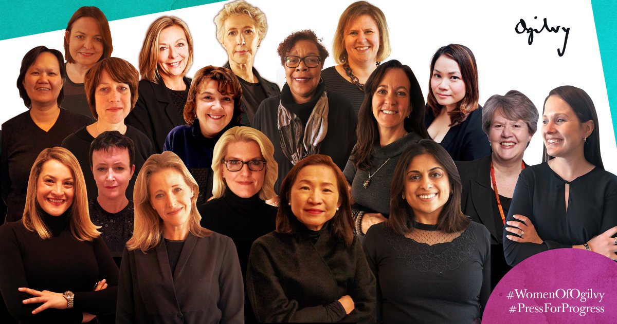 Ogilvy's tweet photo. Ready to celebrate the #WomenOfOgilvy on International Women's Day as we #PressForProgress. Join the conversation and honor the amazing women getting it done each and every day. #IWD18 #IWD #OgilvyIWD https://t.co/TTDBlpvHc3