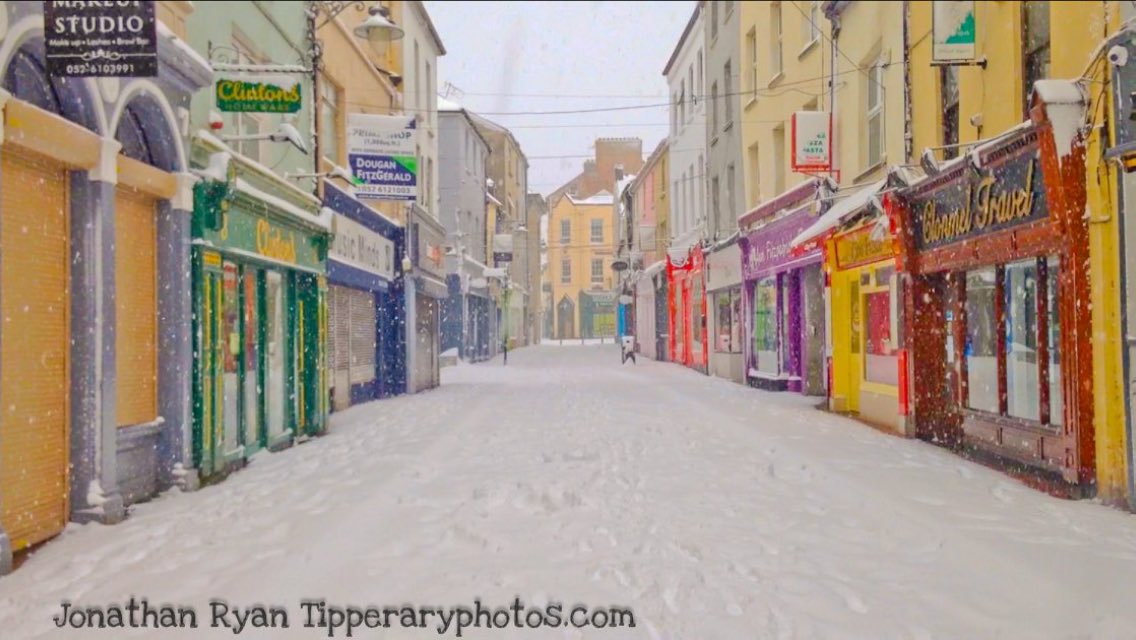 Mitchell st #Clonmel during #StormEmma