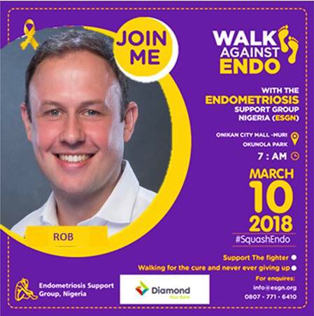 yorwerth's tweet photo. On the eve of international women's day..please join our team on Saturday to raise awareness of a common problem #SquashEndo @DiamondBankNG https://t.co/n22TuwK4Lx