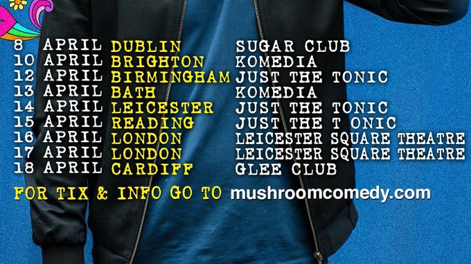 Forget champions league, here&rsquo;s me fukn UK/Ireland tour dates... tickets here: https://t.co/aByvATG4fK<a href="/tag/edfringe"class="tags"><span>#edfringe</span></a><a href="/tag/shooterinuk"class="tags"><span>#shooterinuk</span></a>