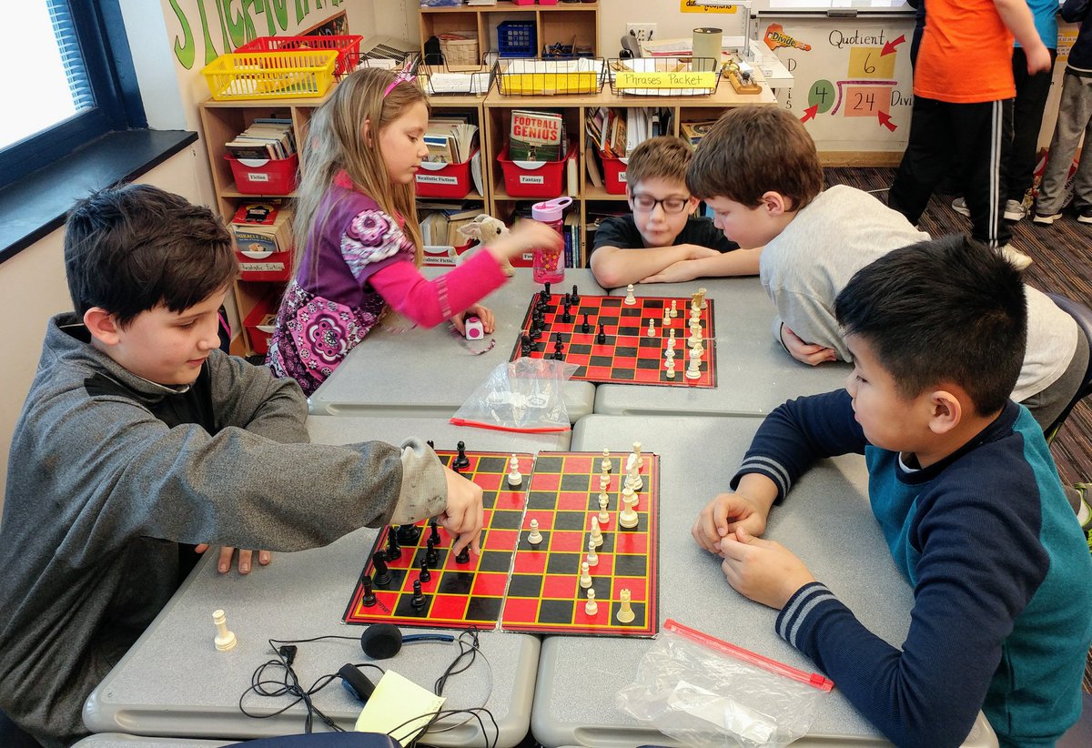 KrisFerguson17's tweet photo. NPE 5th grade Chess Club has begun #math #science #art @lafave_ @KiresClassPage @dziegler15 https://t.co/war667rbb5