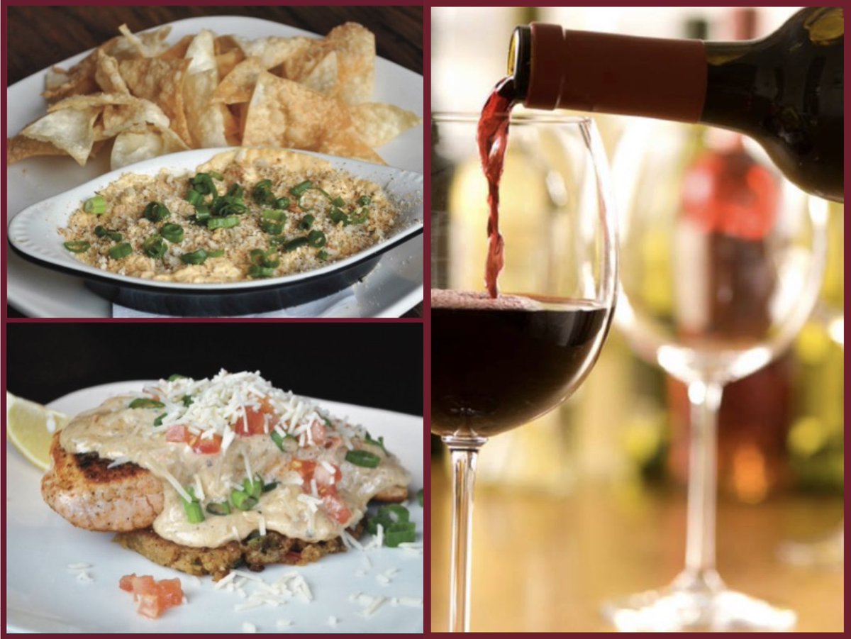 HSOHmobile's tweet photo. WINEdown with one or both of our monthly specials and of course a glass of wine! 🍷 Happy Hour is 3-6pm 🍷  #WineDownWednesday #wineonwednesday https://t.co/af8MOIsswK