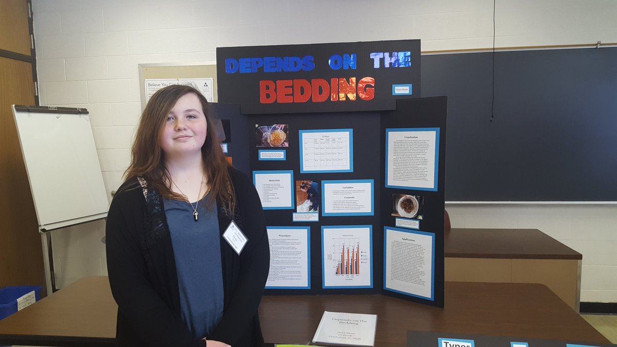This amazing young lady placed 1st at the Keystone AEA-NICC Science Fair today! Congrats!
