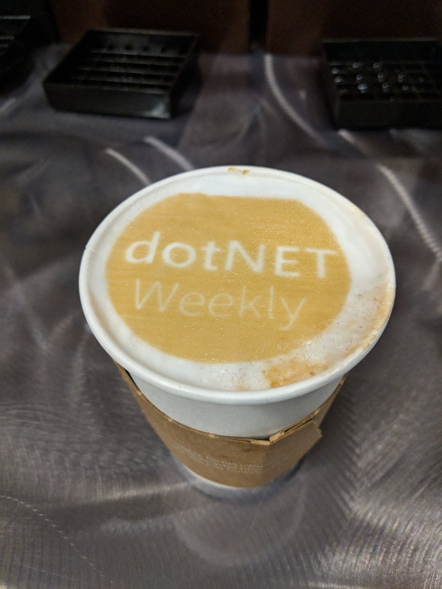 DotNetWeekly's tweet image. dotNET Weekly coffee :) #MVPSummit18 #MVPSummit2018