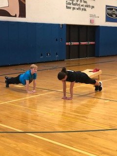 RalstonK's tweet photo. I put in the #work, but he was still the #champion of the #pushup challenge. #mycrcs #6thgradePEchallenges #ilovedthis https://t.co/I0FMaXBMZg