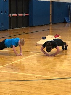 RalstonK's tweet photo. I put in the #work, but he was still the #champion of the #pushup challenge. #mycrcs #6thgradePEchallenges #ilovedthis https://t.co/I0FMaXBMZg