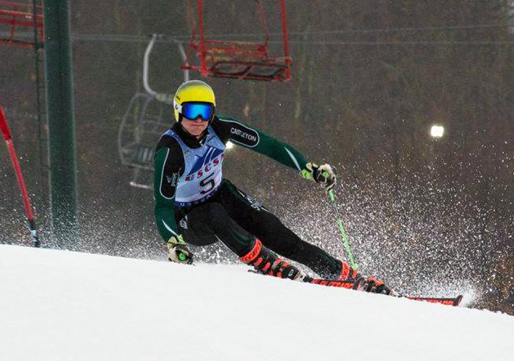 Rechberger reaches podium as <a href="/CastletonAlpine/">Castleton University Alpine Ski Team</a> men place fourth in the giant slalom at the 2018 USCSA Nationals.

Full story: bit.ly/2Fy8vzb