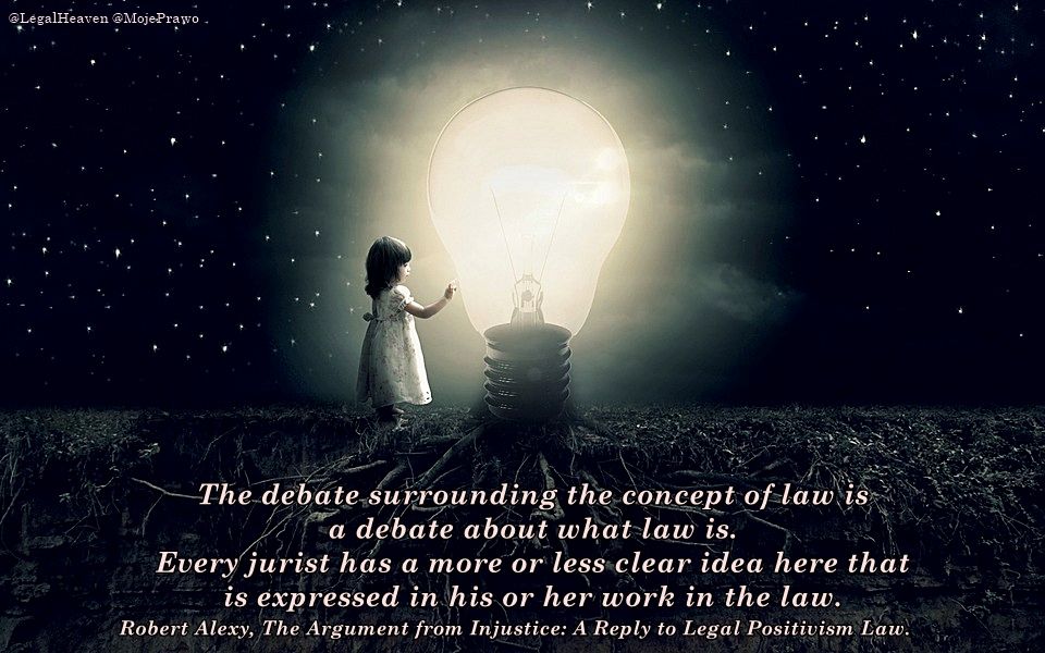 LegalHeaven's tweet photo. The debate surrounding the concept of law is a debate about what law is. Every jurist has a more or less clear idea here that is expressed in his or her work in the law. #RobertAlexy #TheArgument #debate #concept  #philosophy #books #politics #methodology #rules #quotes https://t.co/dhSmlBeaaQ