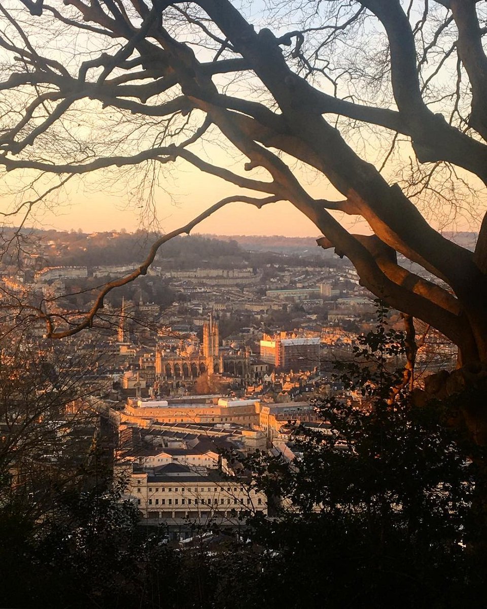Bath, aglow, from Alexandra Park. 🌇
