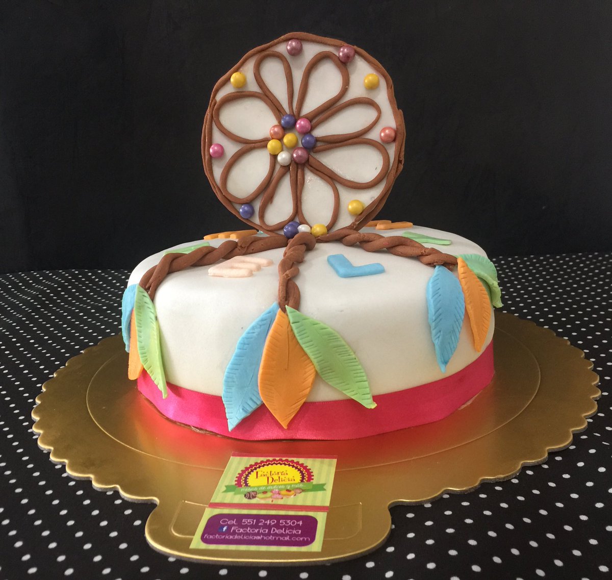 FactoriaDelicia's tweet photo. Hacemos pasteles sobre diseño u de acuerdo a tu personalidad, como este “atrapasueños” 👏🏻👏🏻 https://t.co/VKNyIemVlL
