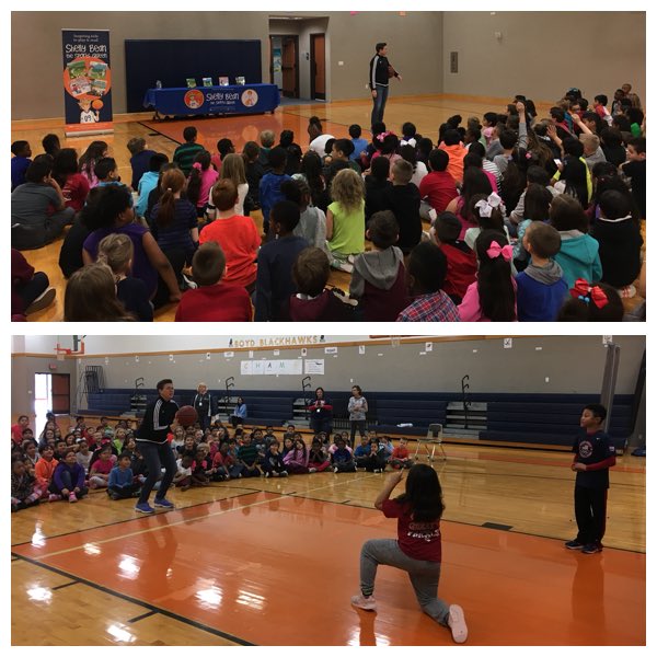 library_wsms's tweet image. Great author visit from Shelly Boyum-Breen @SportShelly! The kids loved hearing all about Shelly Bean the Sports Queen. @BoydBlackhawks