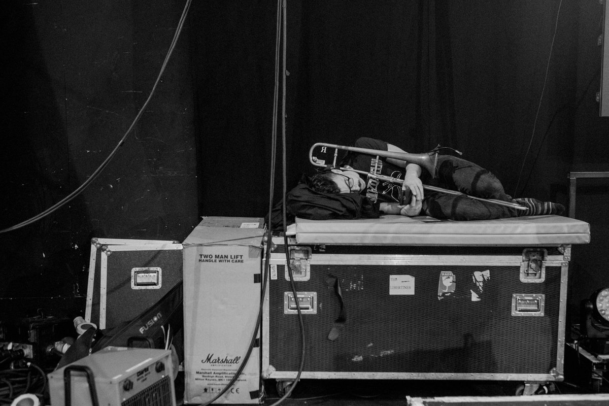 Lazy brass section.