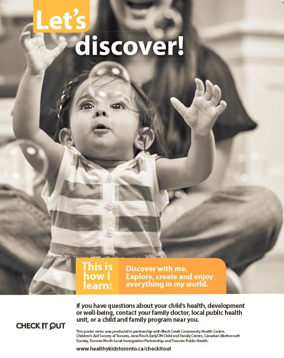 CAS_Toronto's tweet photo. Boost your child's brain power: Explore and create with them.  Check out Toronto programs/services to support your child's development. https://t.co/9o58WXiLYu #CheckItOut #ThisIsHowILearn @MothercraftTOR https://t.co/3jbeHLOP3N