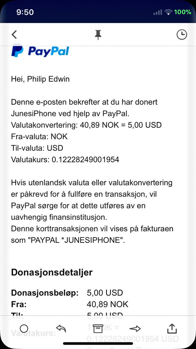 philiphog2's tweet photo. @JunesIphone I have bought your LockPlus Pro with name Philip Edwin. I didn’t manage to make an account so I didn’t got the tweak. Screen shot off payoff: https://t.co/83NPzMpuoU