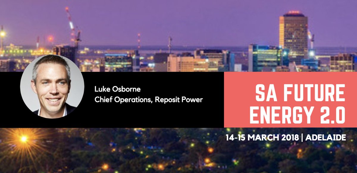 Informa_Oz's tweet image. Luke Osborne, Chief Operations from @RepositPower will speak re: Innovations in energy storage systems at #safuture ow.ly/93ty30iy7Nc