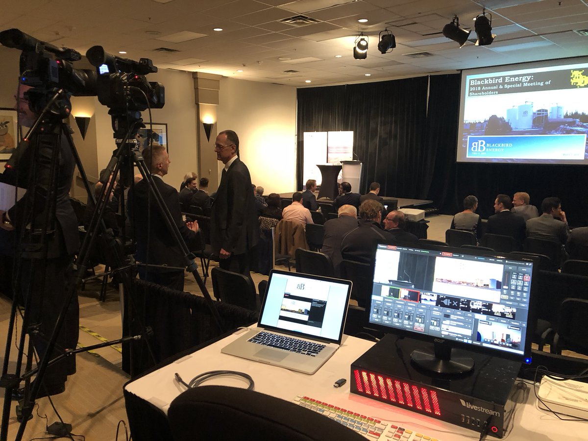asquaredtv's tweet image. About to go live with the webcast of @blackbirdenergy’s AGM. #asquaredtv #yycbiz #livewebcasting