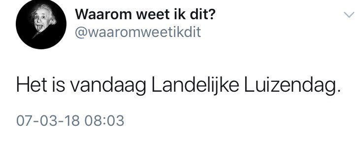 #dagvandeerectie en #luizendag vallen samen! Dat vinden wij niet raar maar heel bijzonder 😂😂