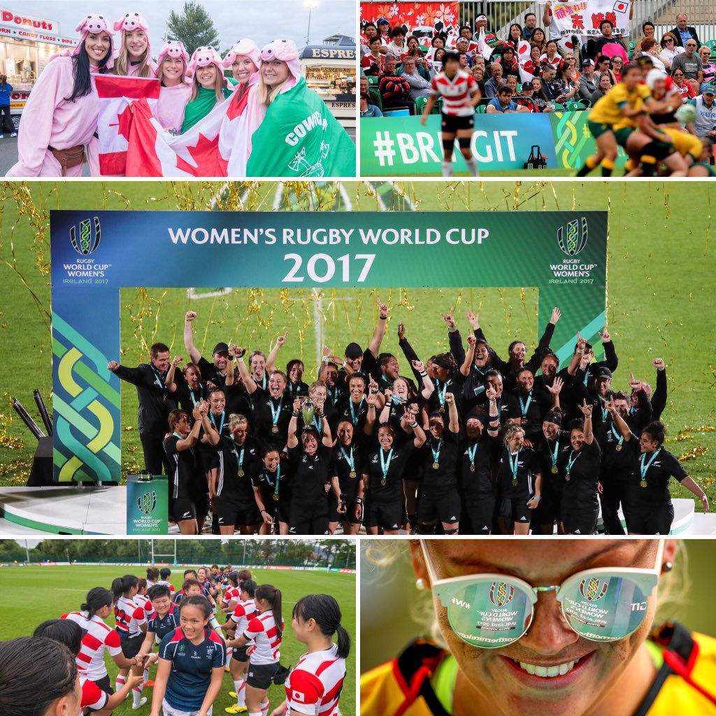 IrishRugby's tweet photo. We’re delighted that #WRWC2017 won @SportAwardsIre Sporting Event of the Year. Thanks to all the teams and fans who made it such a wonderful experience. #BRINGIT https://t.co/8WIVCFhA3z