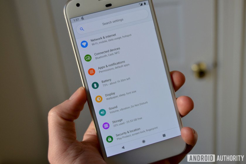 AndroidAuth's tweet image. Android P has a new colorful design for Android settings goo.gl/xNNX3F