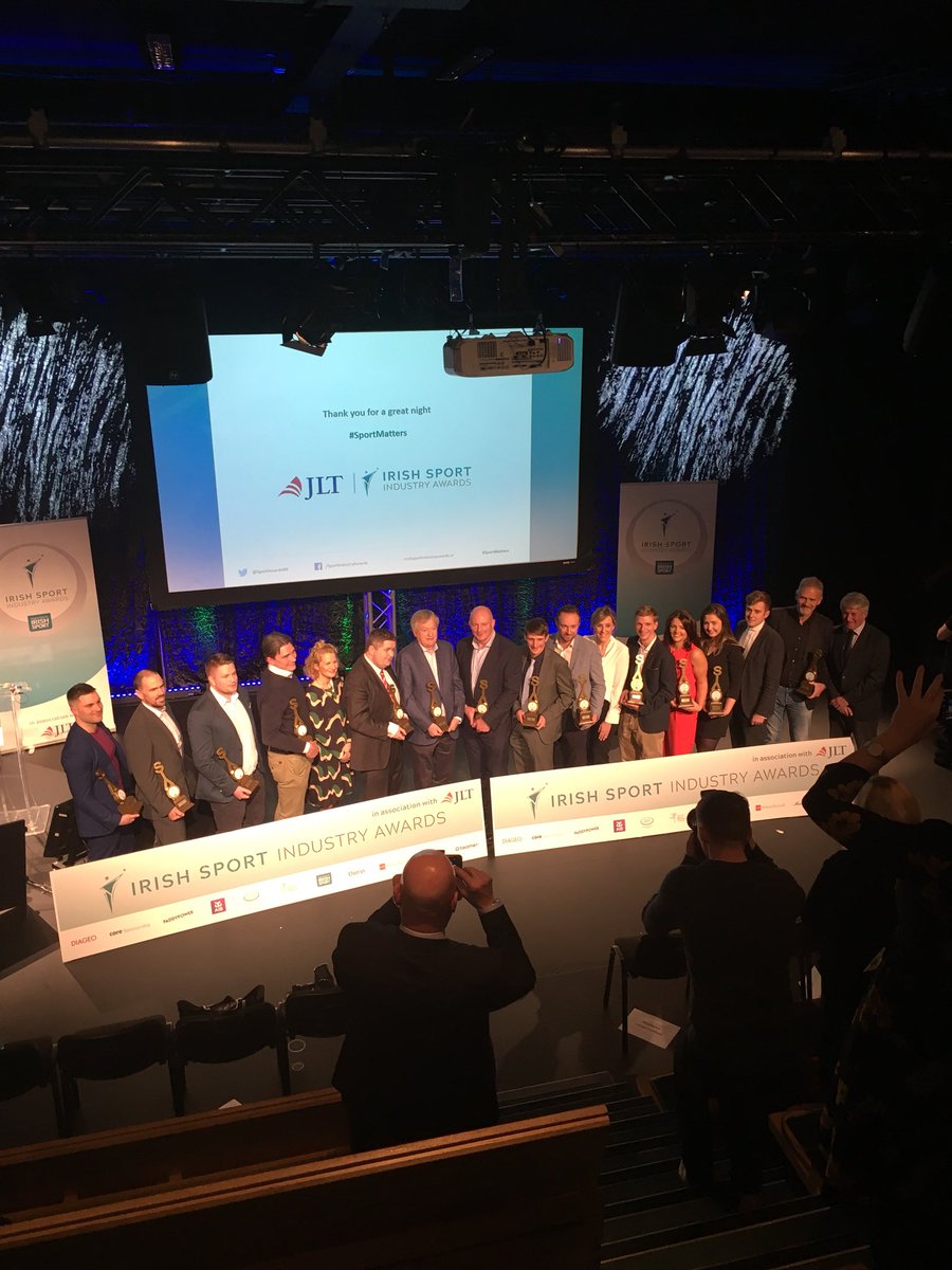 TeneoIreland's tweet photo. Congrats to all the winners at the @SportAwardsIre at Smock Alley tonight #SportMatters https://t.co/hcQajsU5z5