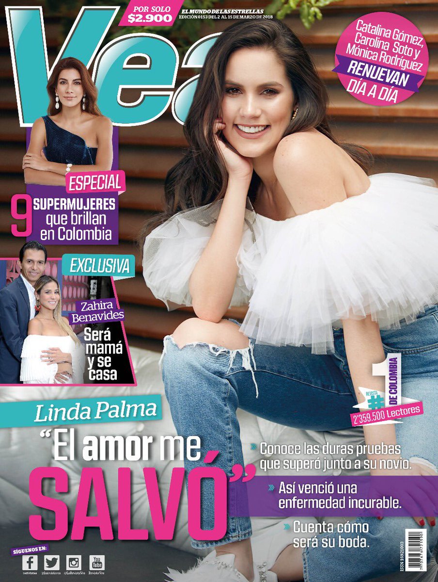 La hermosa <a href="/LINDAPALMA/">LINDA PALMA ANGULO</a> es la portada de la nueva edición de <a href="/LaRevistaVEA/">larevistavea</a> ¿Que les parece?