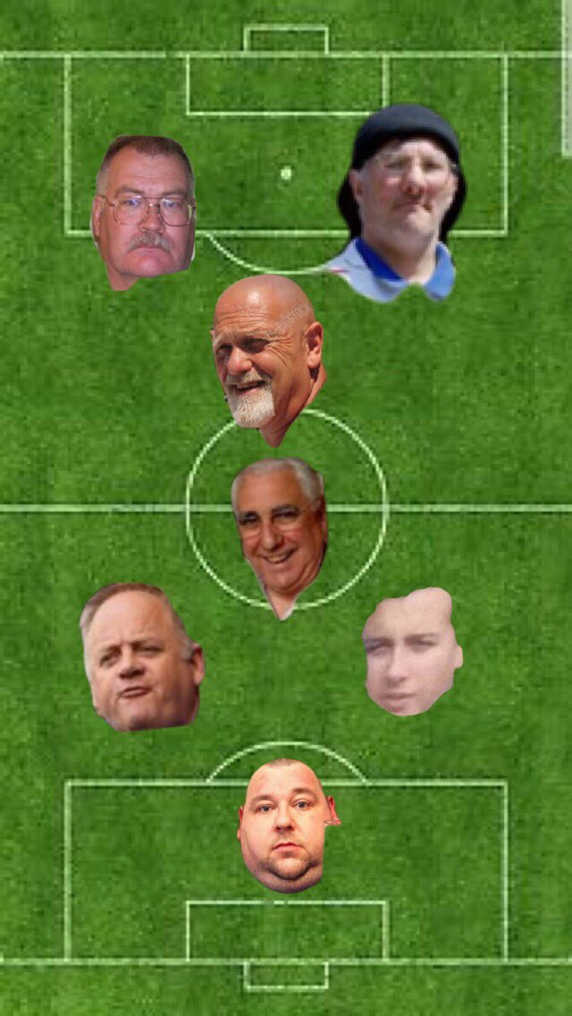 BrexitBoysFC_'s tweet photo. The lads are in luck tomorrow as the Guernsey Gaylords are a group of 7 inbreds, so the game will be 7 a side. Here is the team for tomorrow. Looking strong. https://t.co/GyVskfSLTD