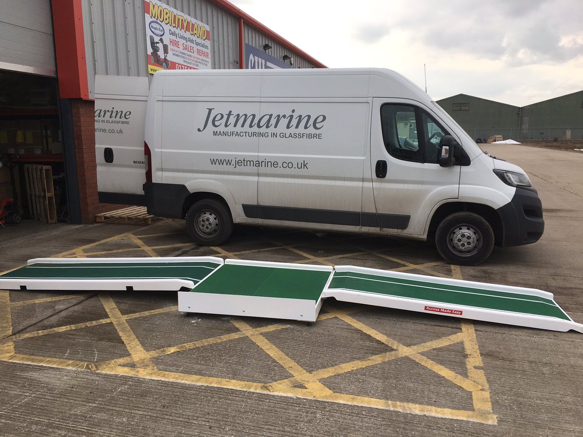 JetmarineLtd's tweet photo. Today we delivered a modular system to be used to help with scooter users' handling skills in Skegness. For course info contact @Pfmobility https://t.co/Xuz5nfC42Q